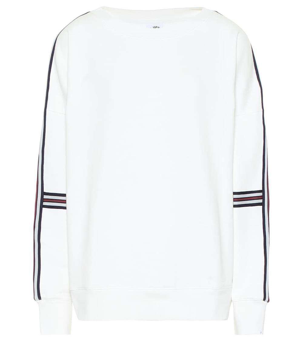 THE UPSIDE CAPTAIN CREW COTTON SWEATER MEDIUM