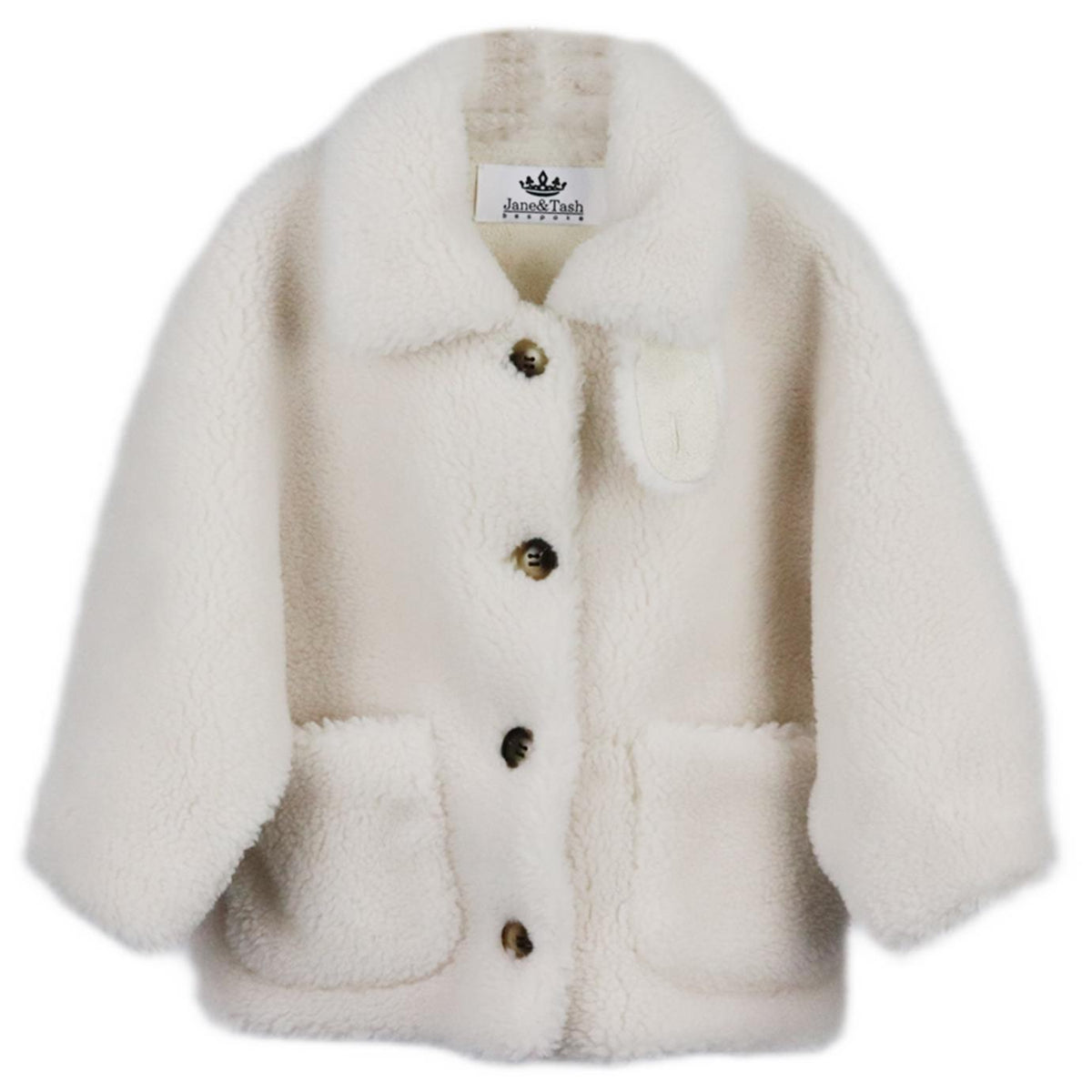 JANE AND TASH KIDS UNISEX SHEARLING COAT 5-6 YEARS
