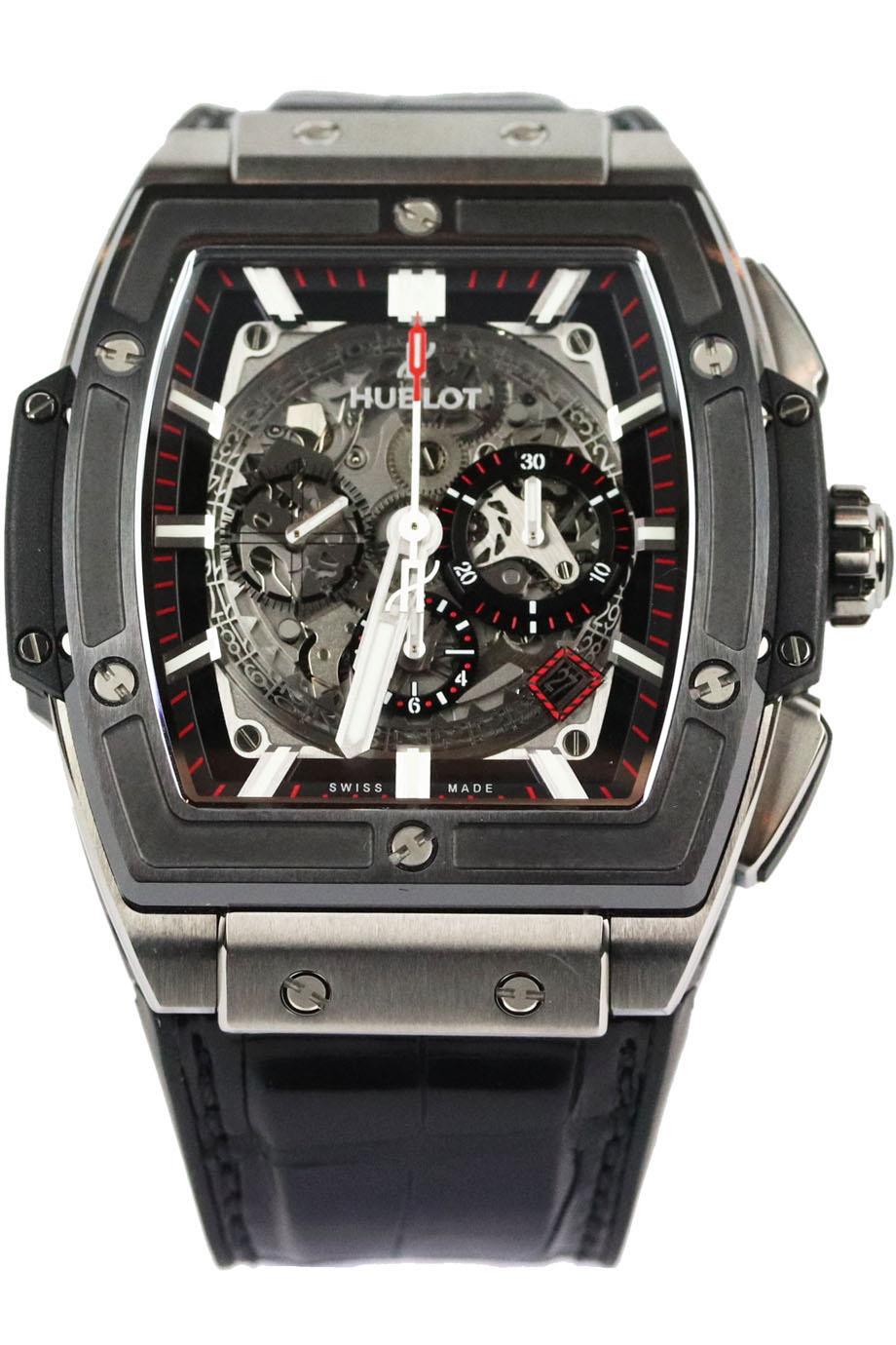 HUBLOT SPIRIT OF BIG BANG TITANIUM CERAMIC 45 MM WRIST WATCH