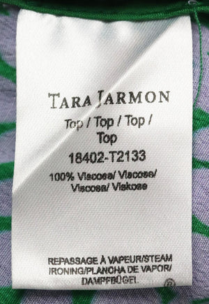 TARA JARMON FLORAL PRINT CREPE TOP FR 42 UK 14