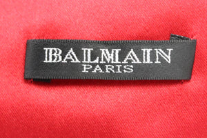 BALMAIN SILK SATIN MINI DRESS FR 36 UK 8