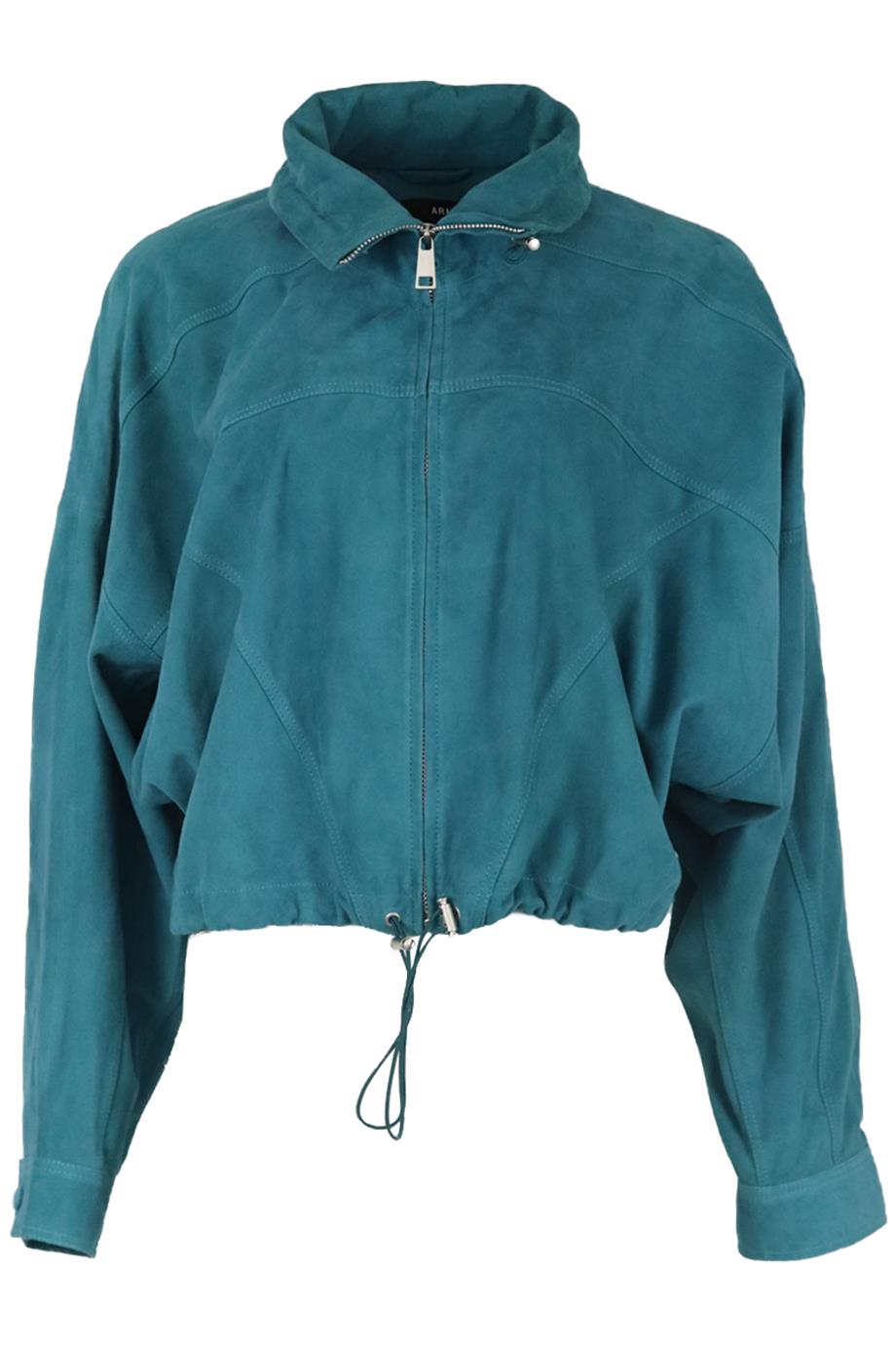 ARMA CROPPED SUEDE JACKET UK 12