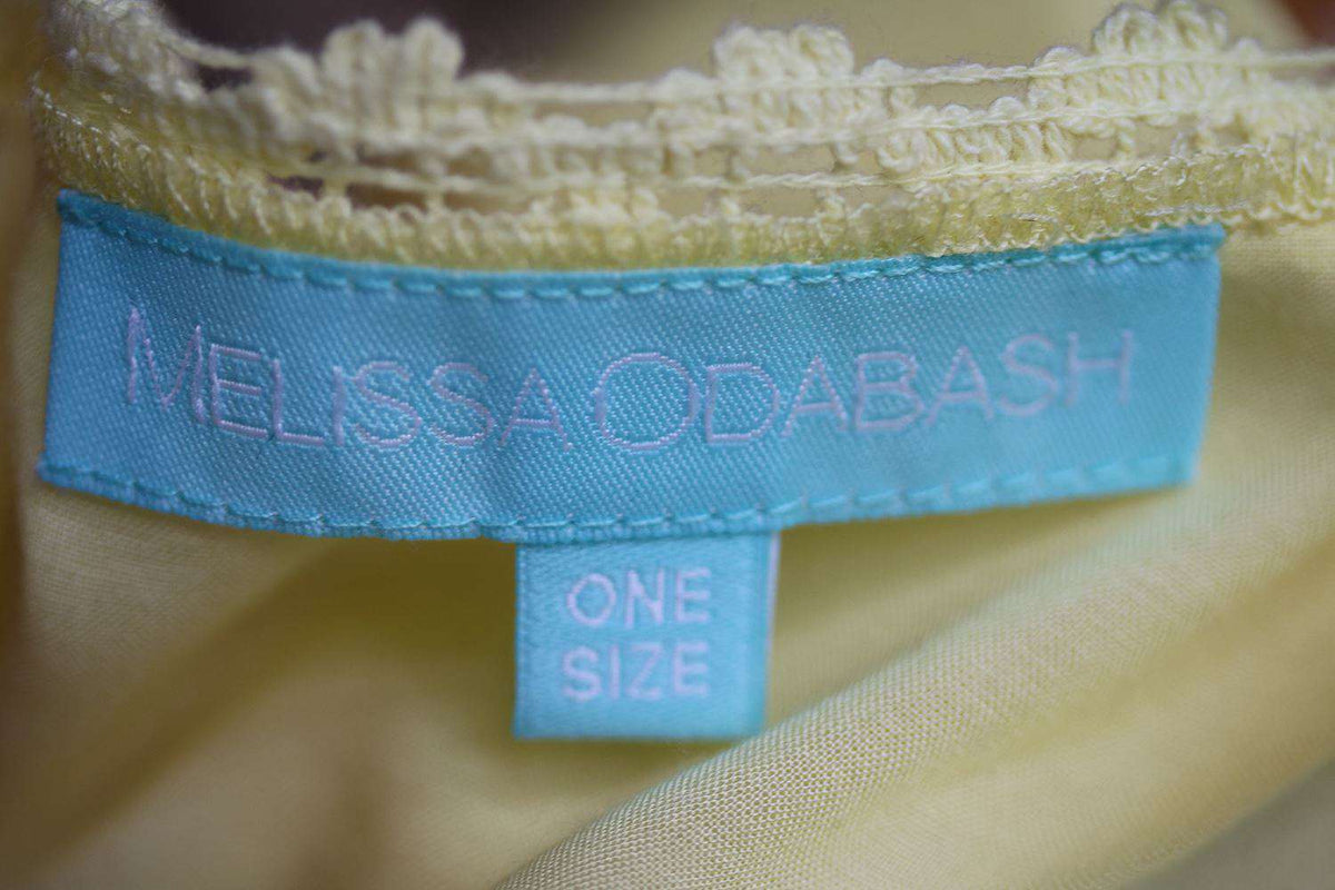 MELISSA ODABASH JESSICA EMBROIDERED KAFTAN DRESS ONE SIZE