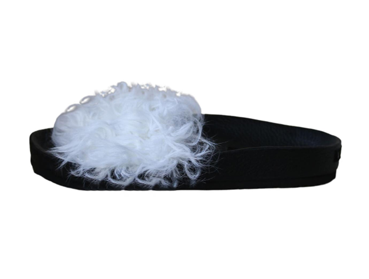 VIZALI SHEARLING FUR SLIDES EU 38 UK 5 US 8