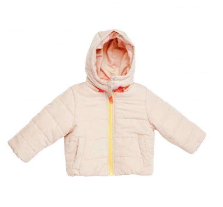 STELLA MCCARTNEY KIDS PEONY HUBERT PINK PUFFER JACKET 4 YEARS