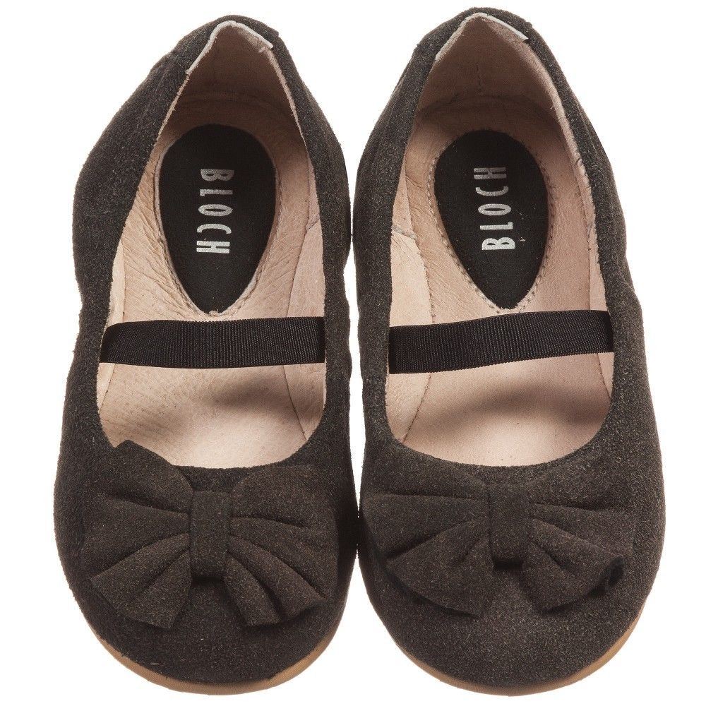 BLOCH BABY GIRLS VITTORIA BLACK SUEDE SHOES EU 22 UK 5