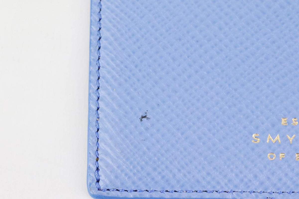 SMYTHSON PERSONALISED PANAMA LEATHER PASSPORT HOLDER