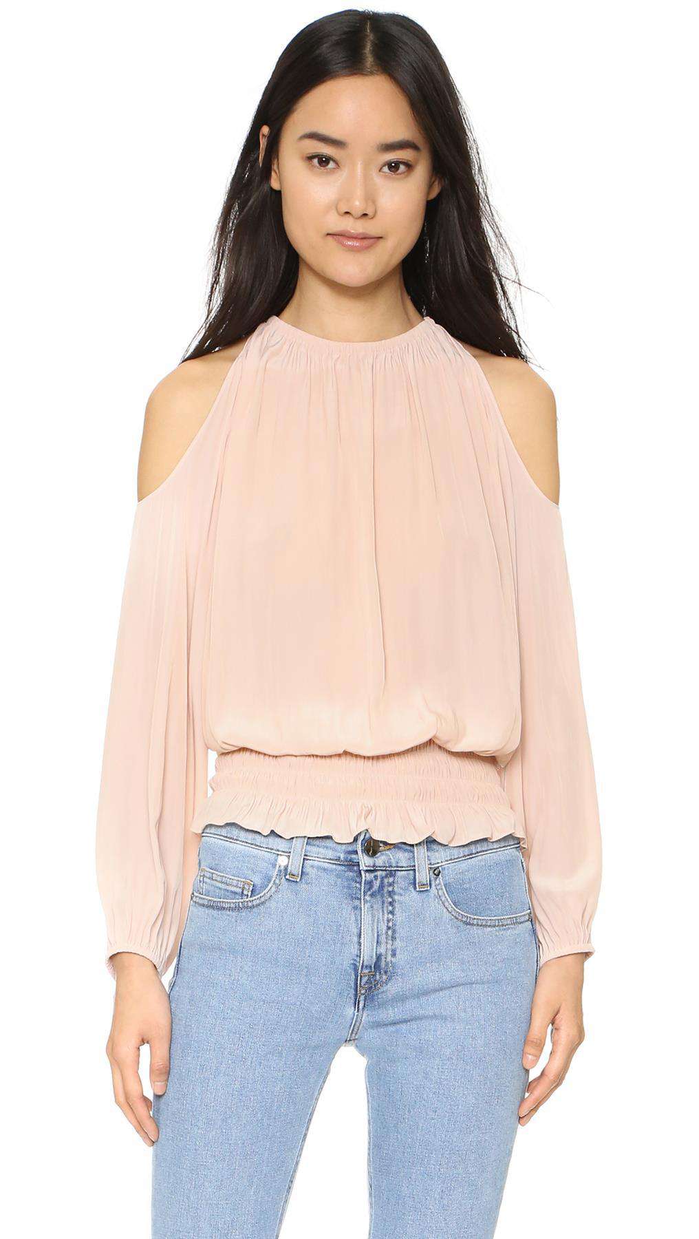 RAMY BROOK LAUREN COLD SHOULDER TOP SMALL