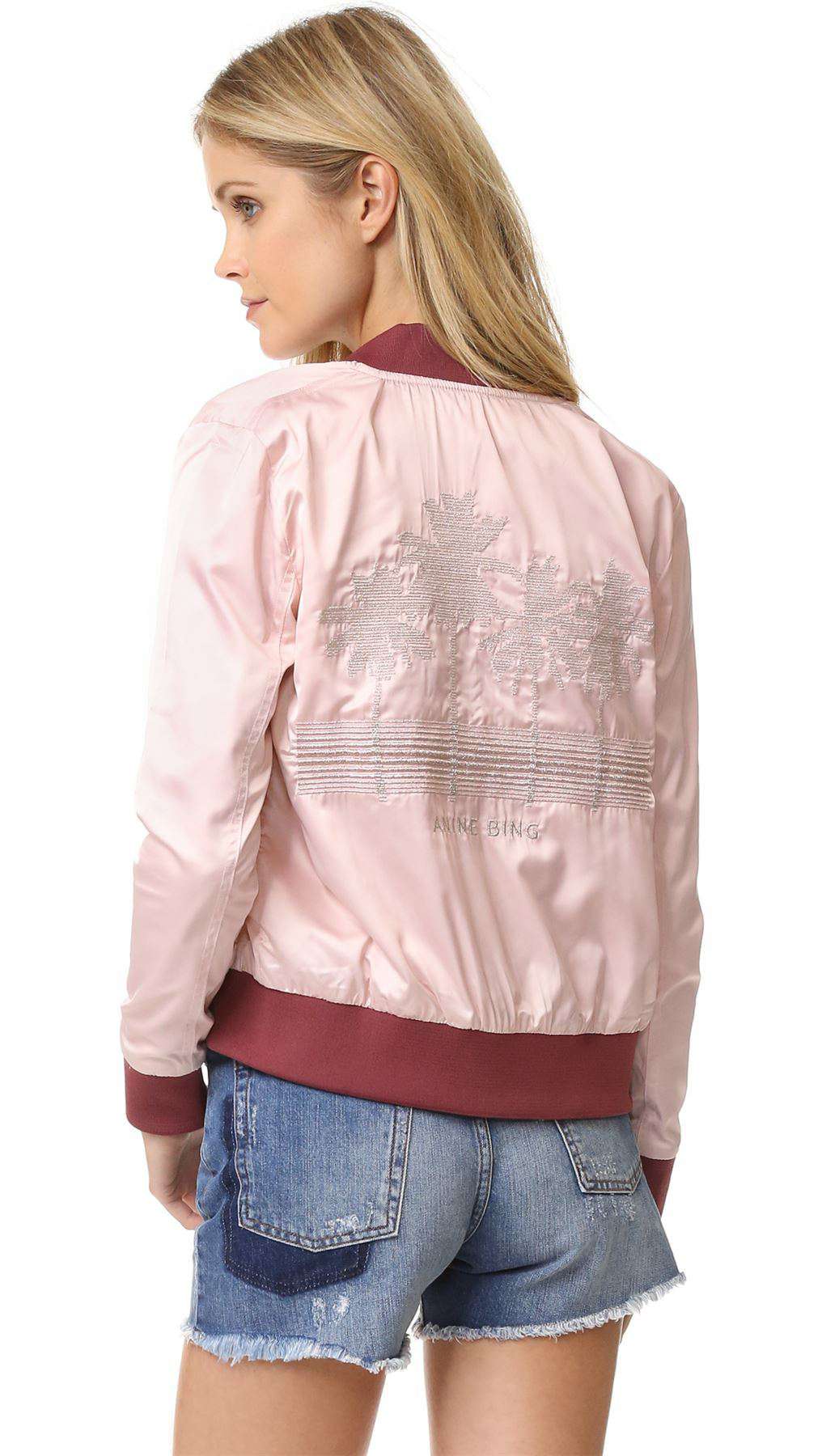 ANINE BING SATIN REVERSIBLE JACKET SMALL