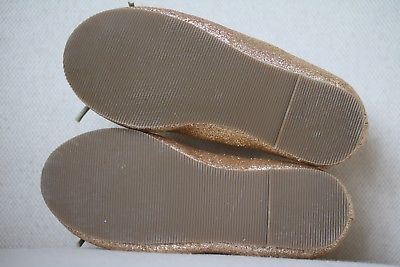 ANGEL'S FACE GIRLS GOLD GLITTER SHOES EU 24 UK 7