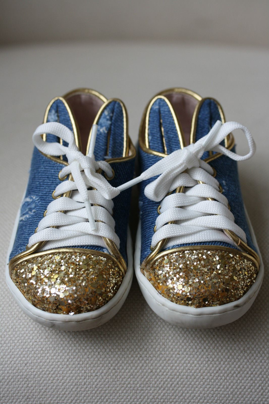 MINNA PARIKKA BABY DENIM BUNNY SNEAKERS SHOES EU 21 UK 4/5