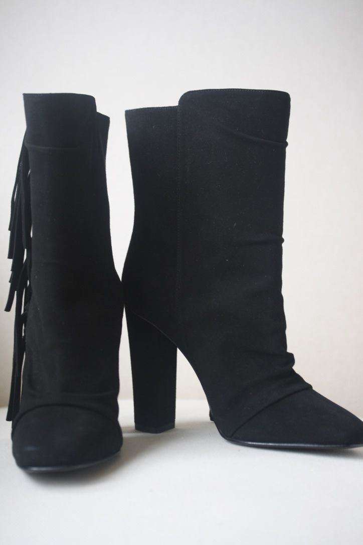 GIUSEPPE ZANOTTI ALABAMA FRINGED SUEDE ANKLE BOOTS EU 38 UK 5