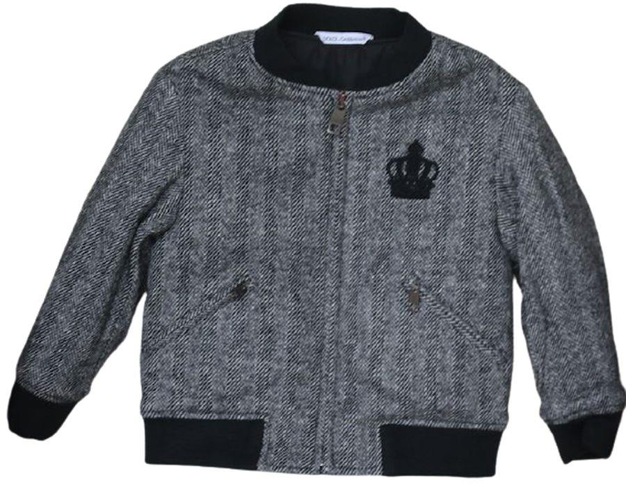 DOLCE & GABBANA BOYS GREY WOOL JACKET 2 YEARS