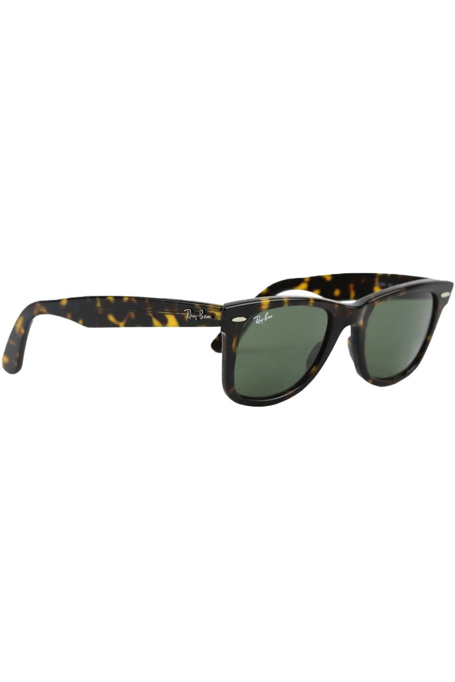 RAY BAN SQUARE FRAME TORTOISESHELL ACETATE SUNGLASSES