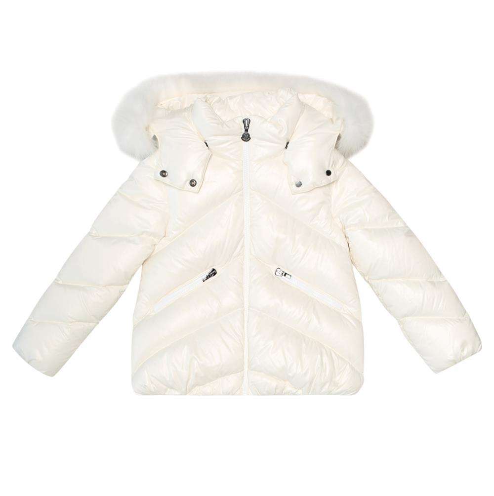 MONCLER KIDS GIRLS ANGLAIS DOWN PUFFER JACKET 6 YEARS