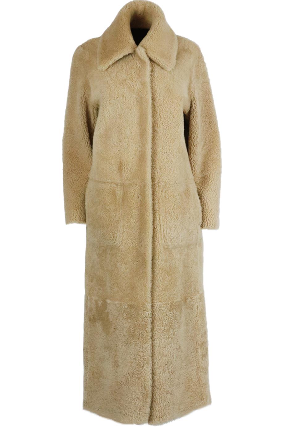 ZEYNEP ARCAY REVERSABLE SHEARLING AND LEATHER COAT FR 32 UK 4