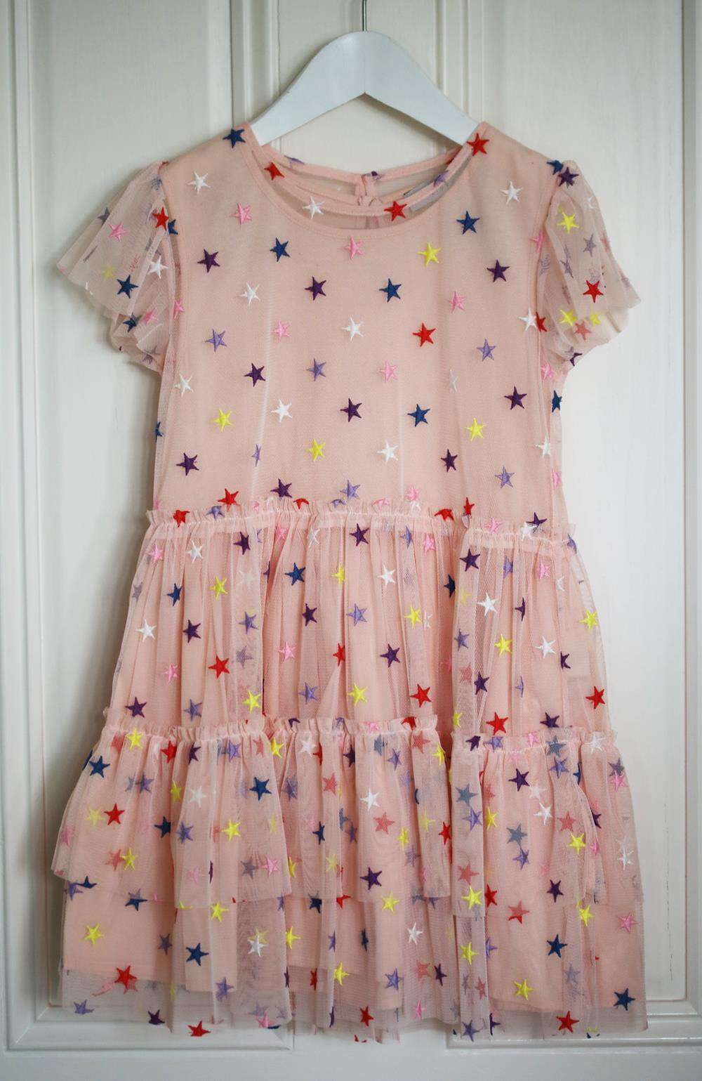 STELLA MCCARTNEY KIDS GIRLS STAR TULLE DRESS 6 YEARS