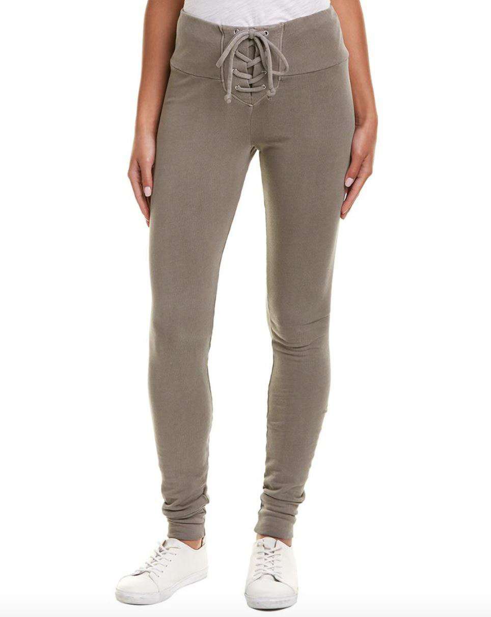 WILDFOX FIFI LACE UP SKINNY SWEATPANTS SMALL
