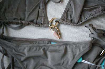 MELISSA ODABASH BEIGE TRUFFLE CORSICA HALTER BIKINI UK 12/10