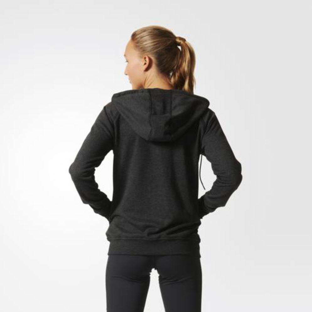 ADIDAS ESSENTIALS 3-STRIPES ZIP-UP HOODED JACKET SMALL