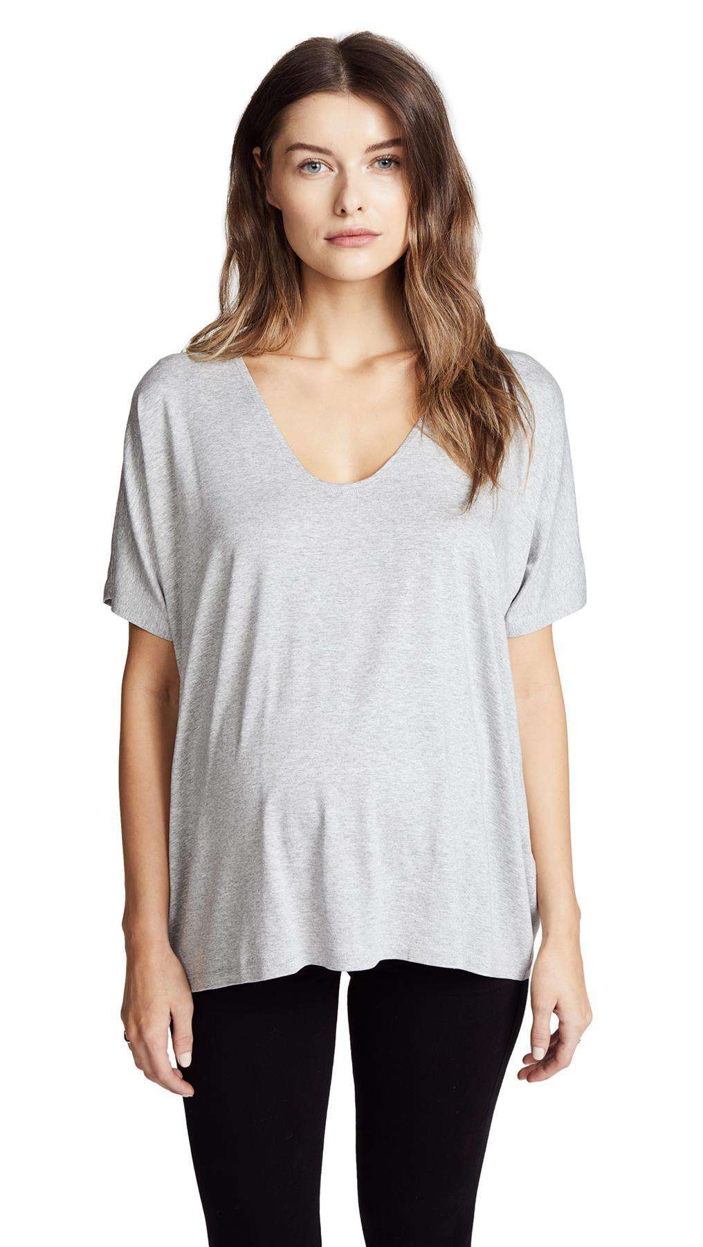 HATCH THE PERFECT VEE STRETCH JERSEY T-SHIRT UK 10
