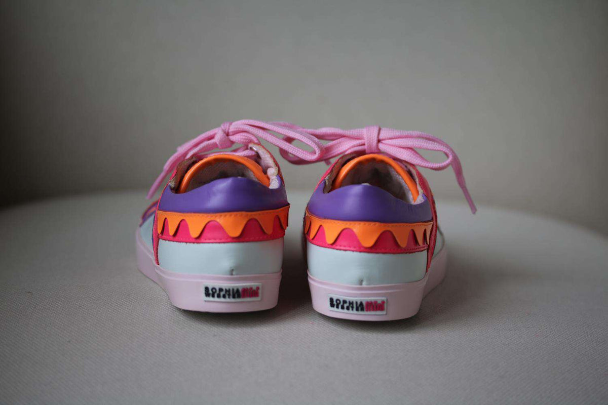 SOPHIA WEBSTER KIDS GIRLS RIKO LEATHER SNEAKERS EU 30 UK 11.5/12
