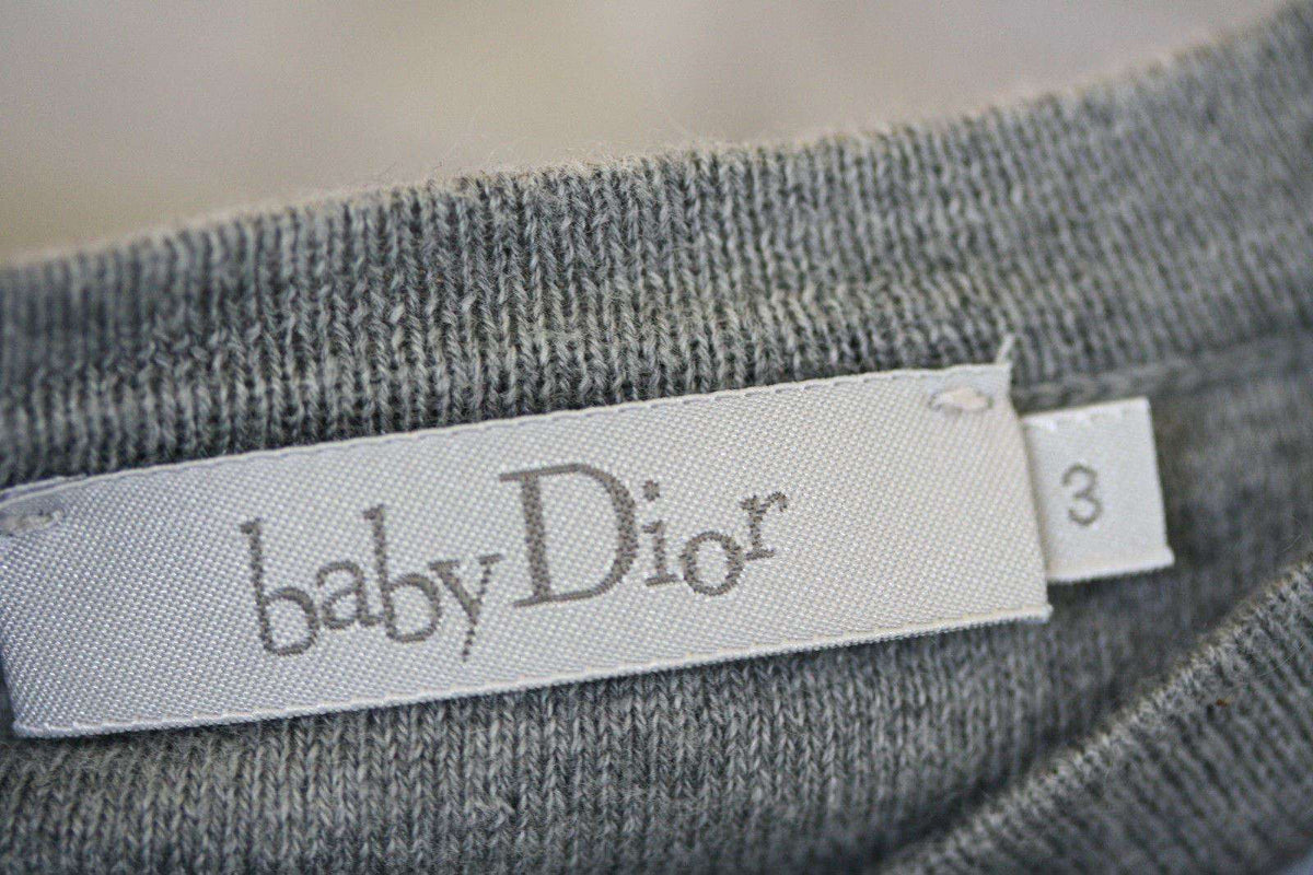 BABY DIOR BLUE CASHMERE BLEND CARDIGAN AND TROUSERS OUTFIT 3 MONTHS