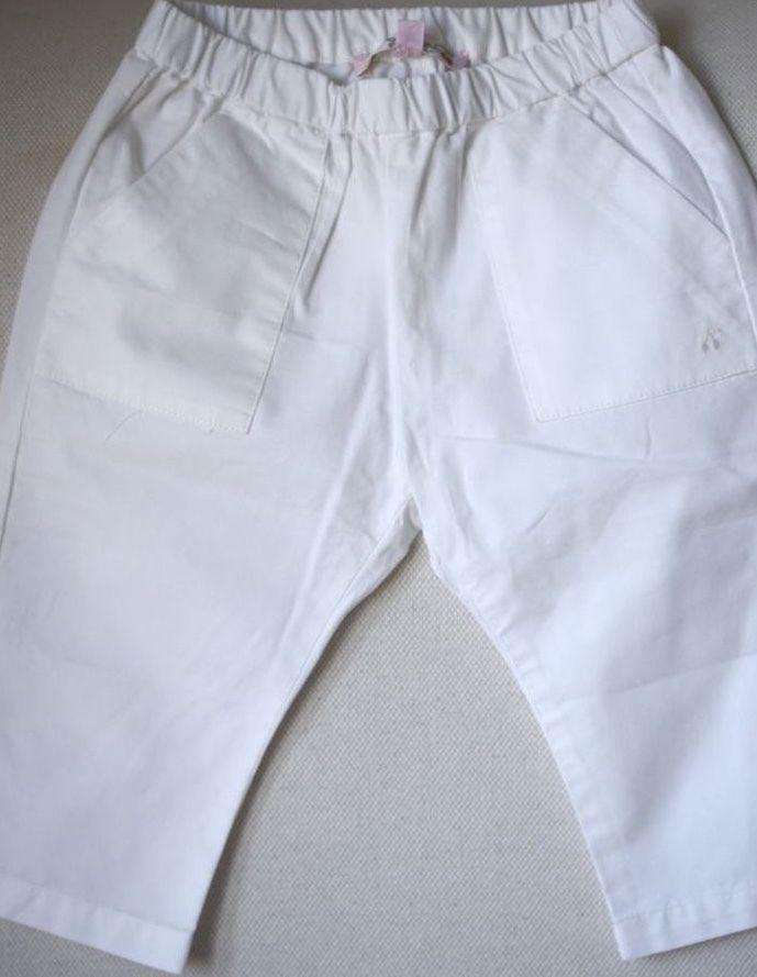 BONPOINT BABY IVORY COTTON TROUSERS 12 MONTHS