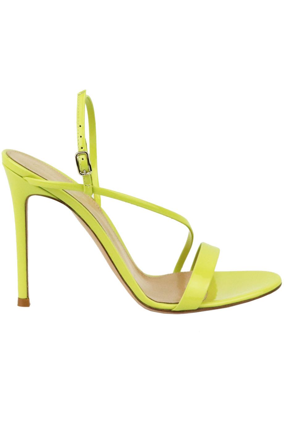 GIANVITO ROSSI MANHATTAN PATENT LEATHER SANDALS EU 38.5 UK 5.5 US 8.5
