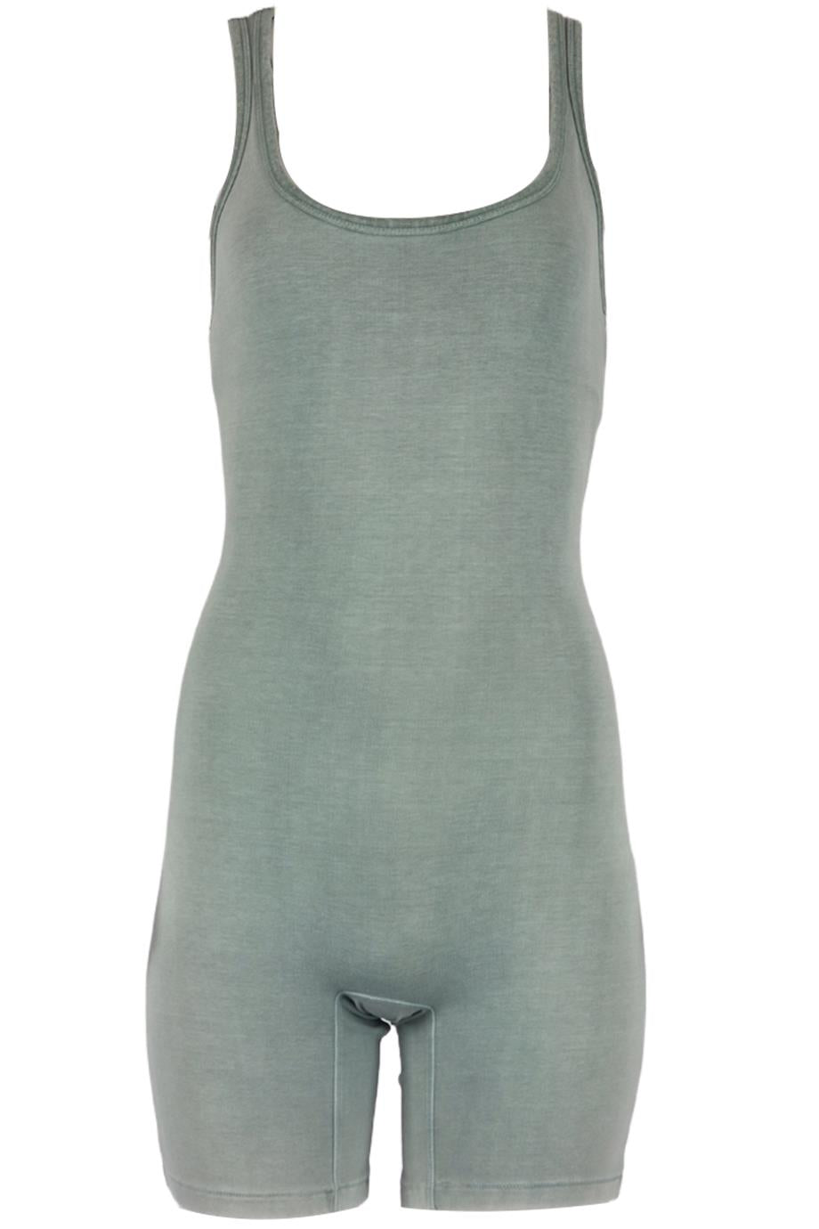 SKIMS STRETCH COTTON JERSEY PLAYSUIT SMALL