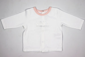 GIVENCHY BABY GIRLS COTTON TROUSER SET 1 MONTH