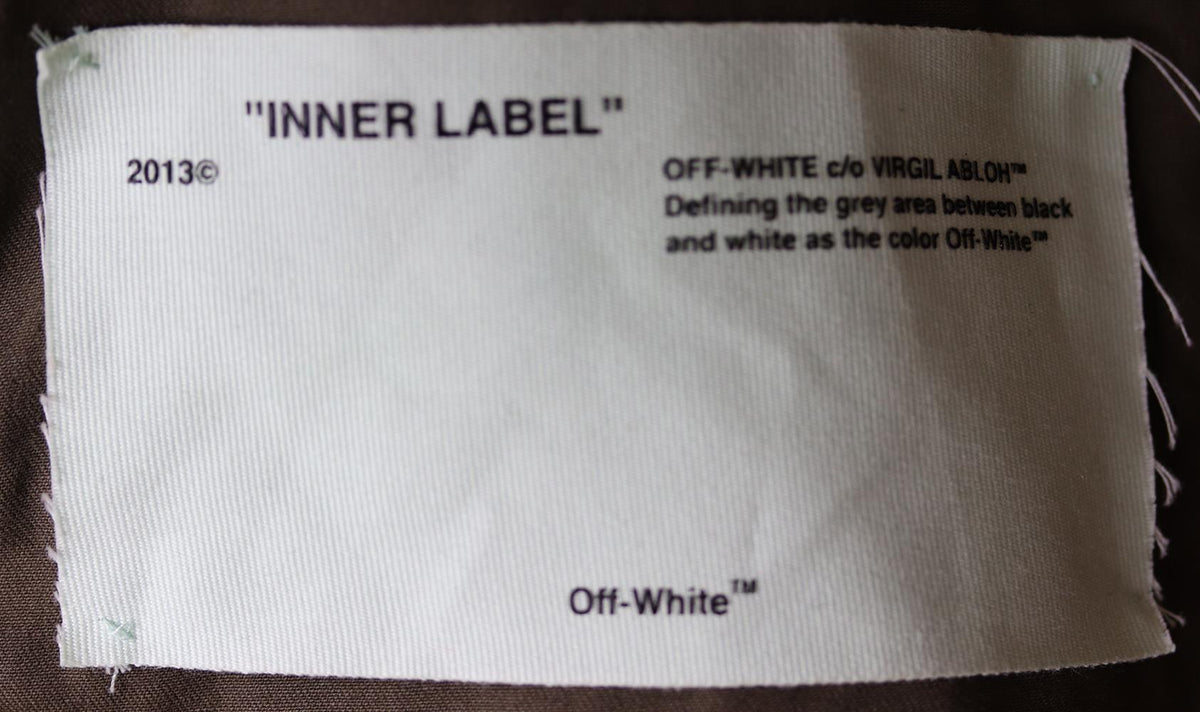 OFF-WHITE C/O VIRGIL ABLOH EMBROIDERED COTTON TWILL JACKET MEDIUM