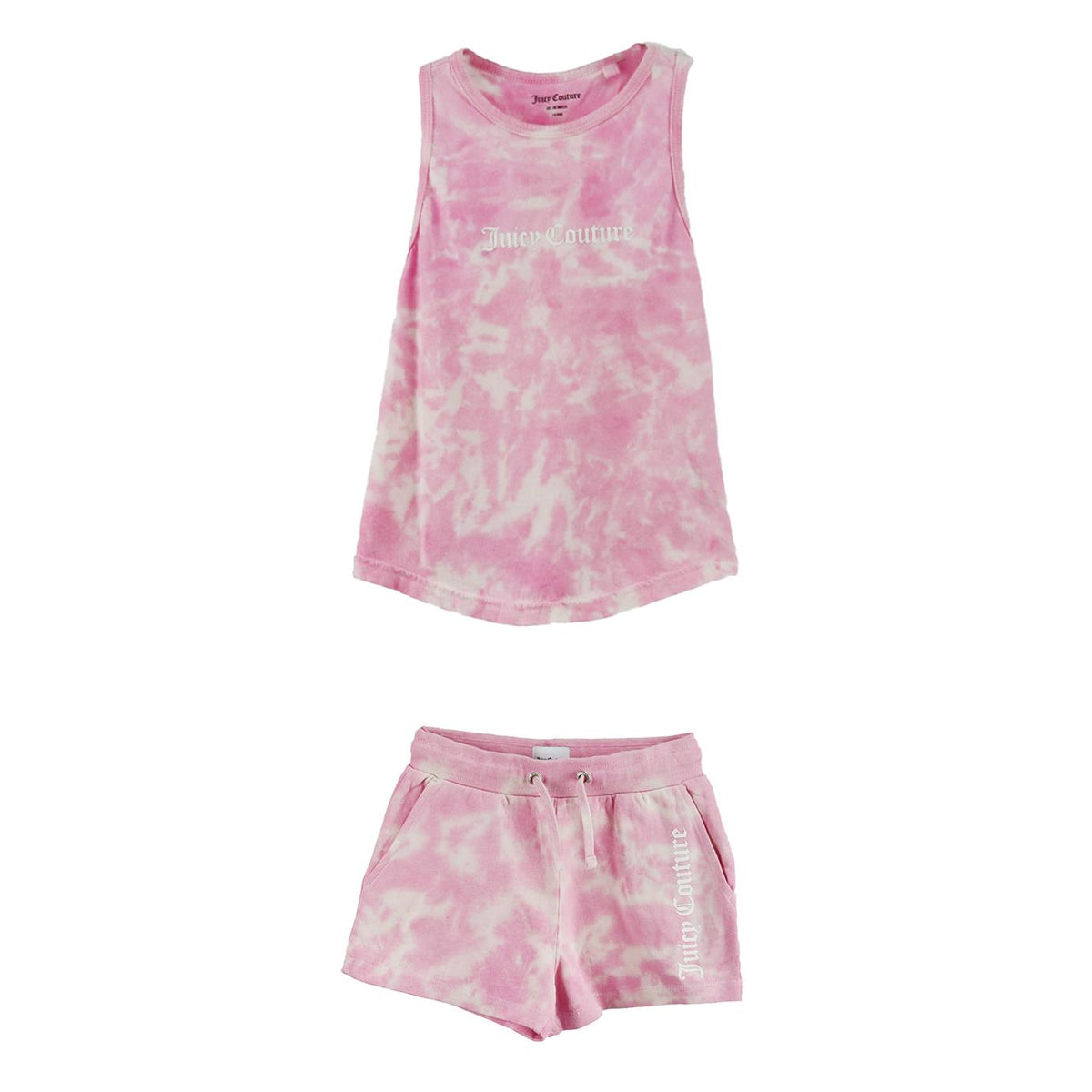 JUICY COUTURE KIDS GIRLS COTTON TOP AND SHORTS SET 7-8 YEARS