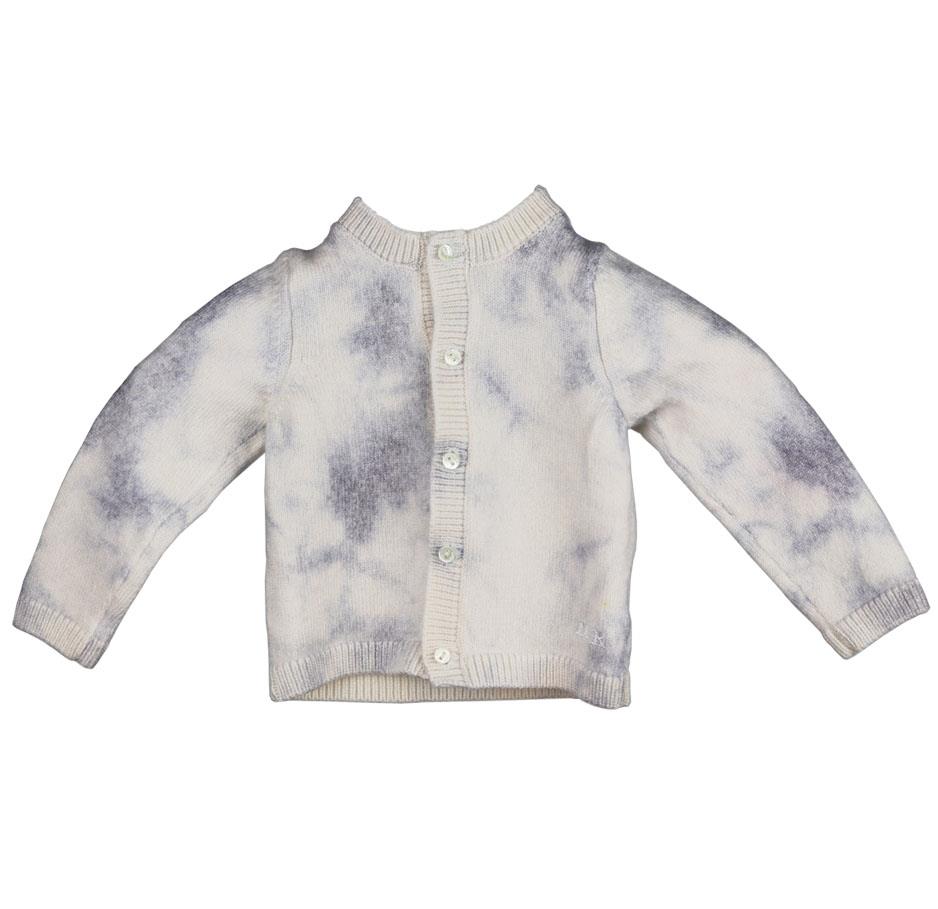BABY DIOR BABY UNISEX TIE DYED WOOL CARDIGAN 6 MONTHS