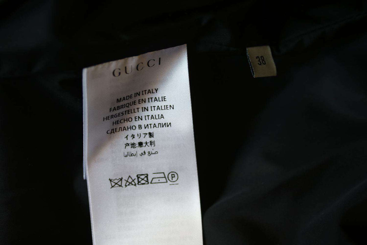 GUCCI FLORA SNAKE PRINTED QUILTED PARACHUTE JACKET IT 38 UK 6