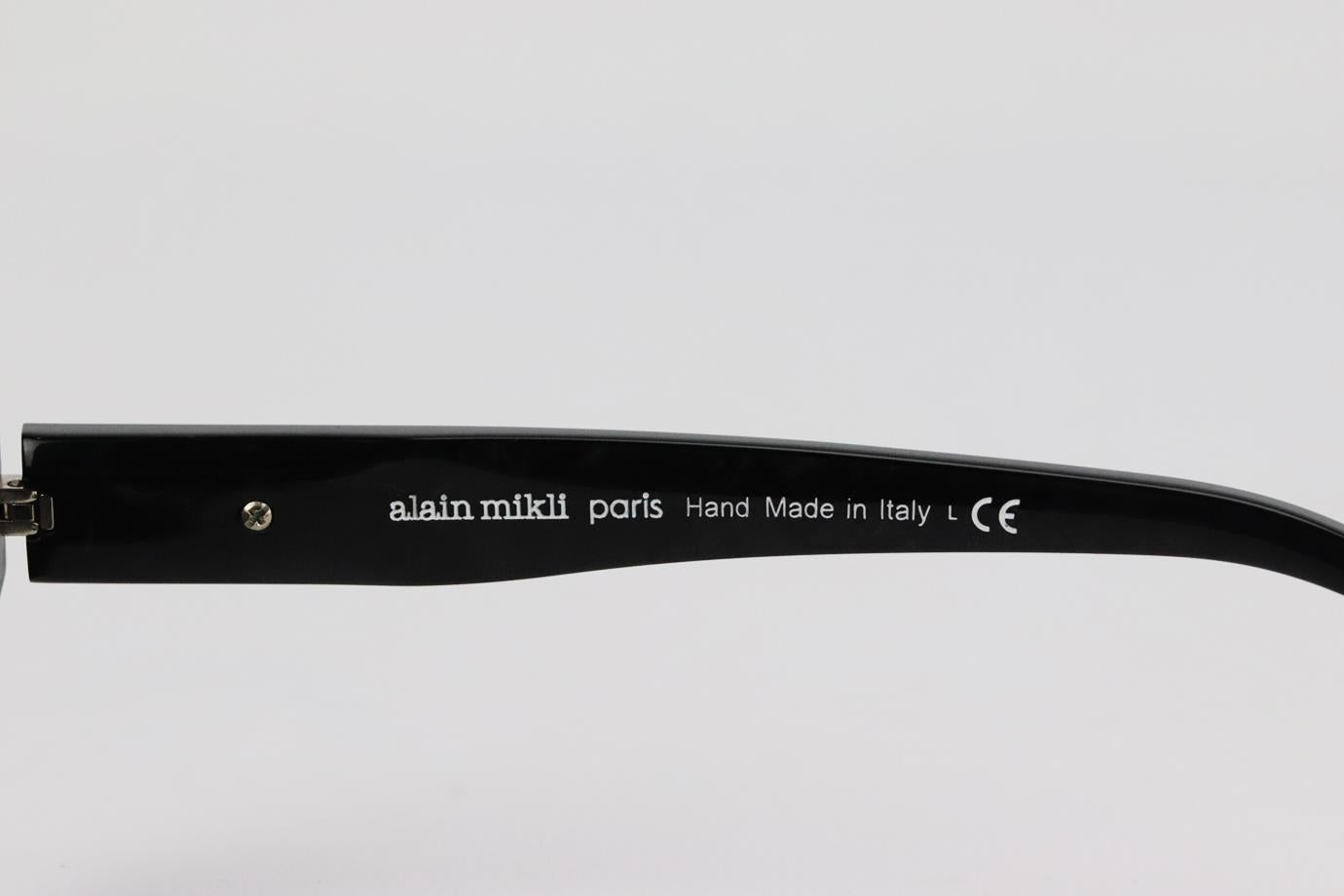 ALAIN MIKLI RECTANGLE FRAME ACETATE SUNGLASSES