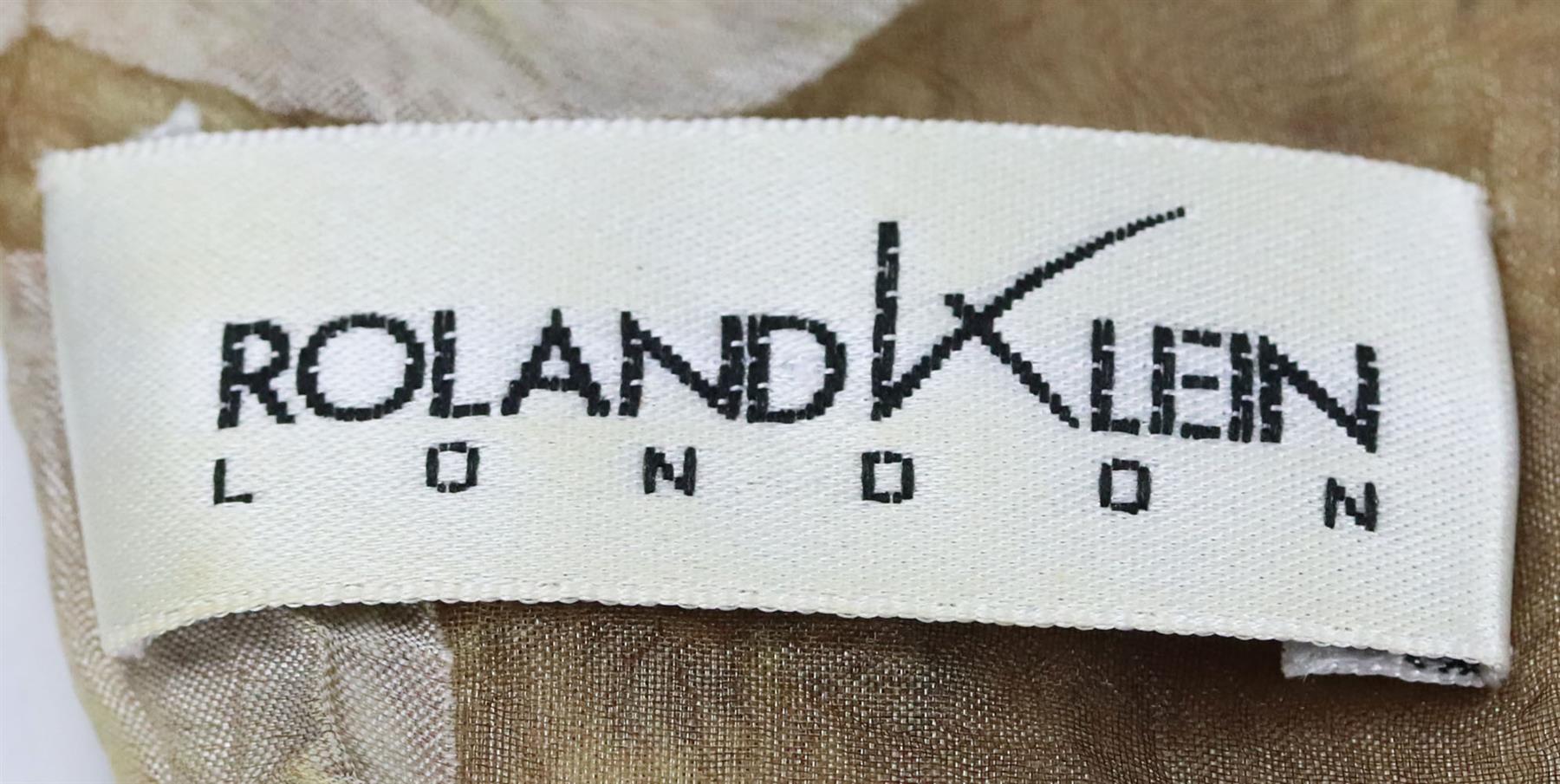 ROLAND KLEIN VINTAGE TEXTURED ORGANZA DRESS UK 12