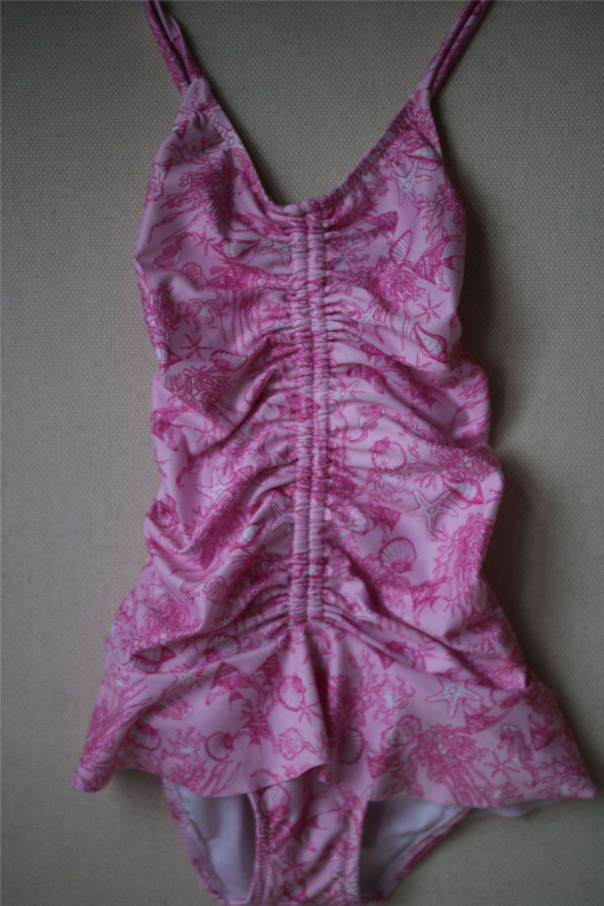 MELISSA ODABASH KIDS POPPY SEALIFE PINK SWIMSUIT 4 YEARS