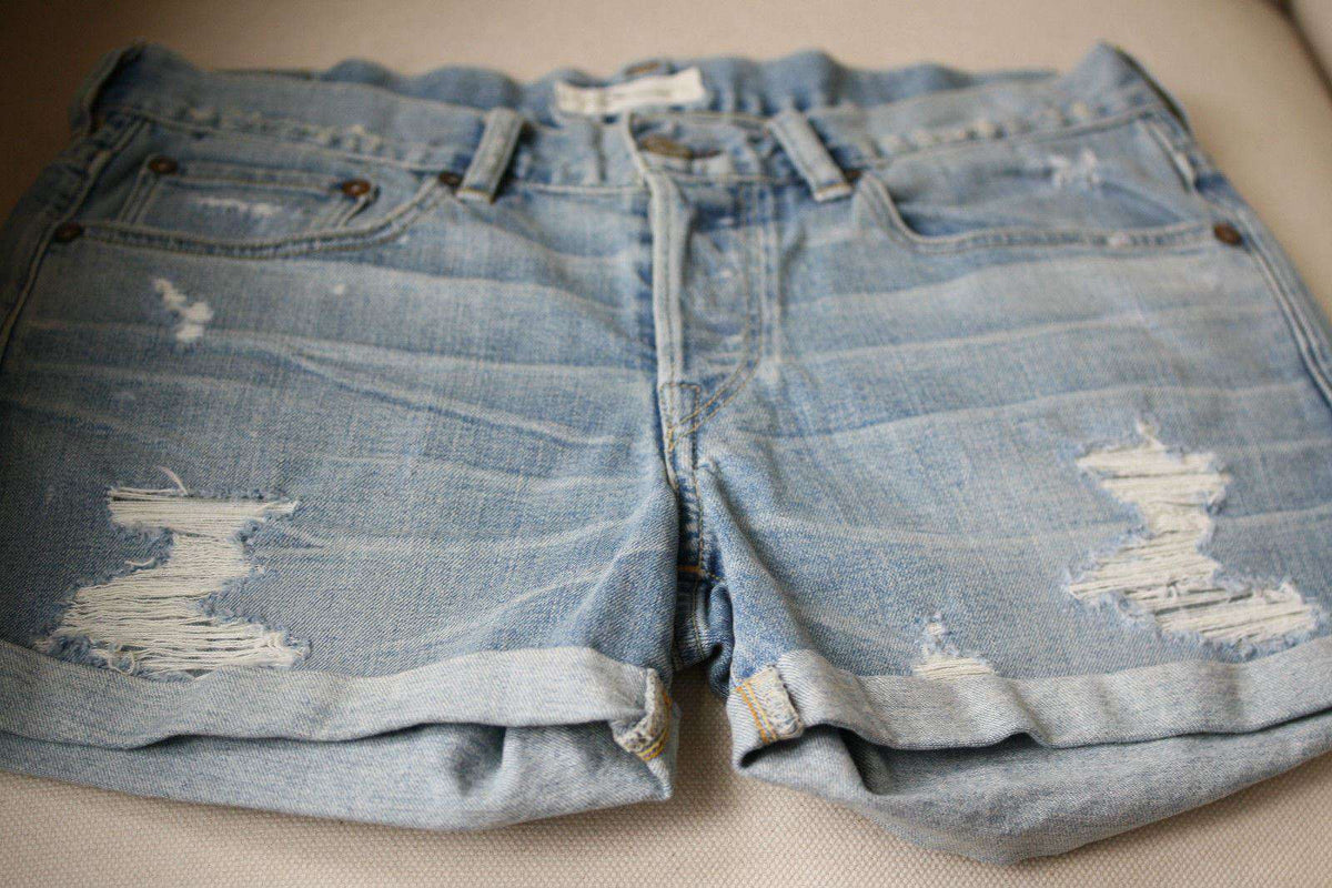 RON HERMAN DENIM SHORTS W25 UK 6/8