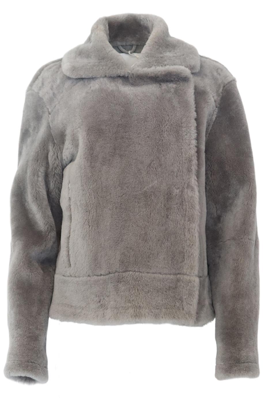 TIBI SHEARLING BIKER JACKET MEDIUM