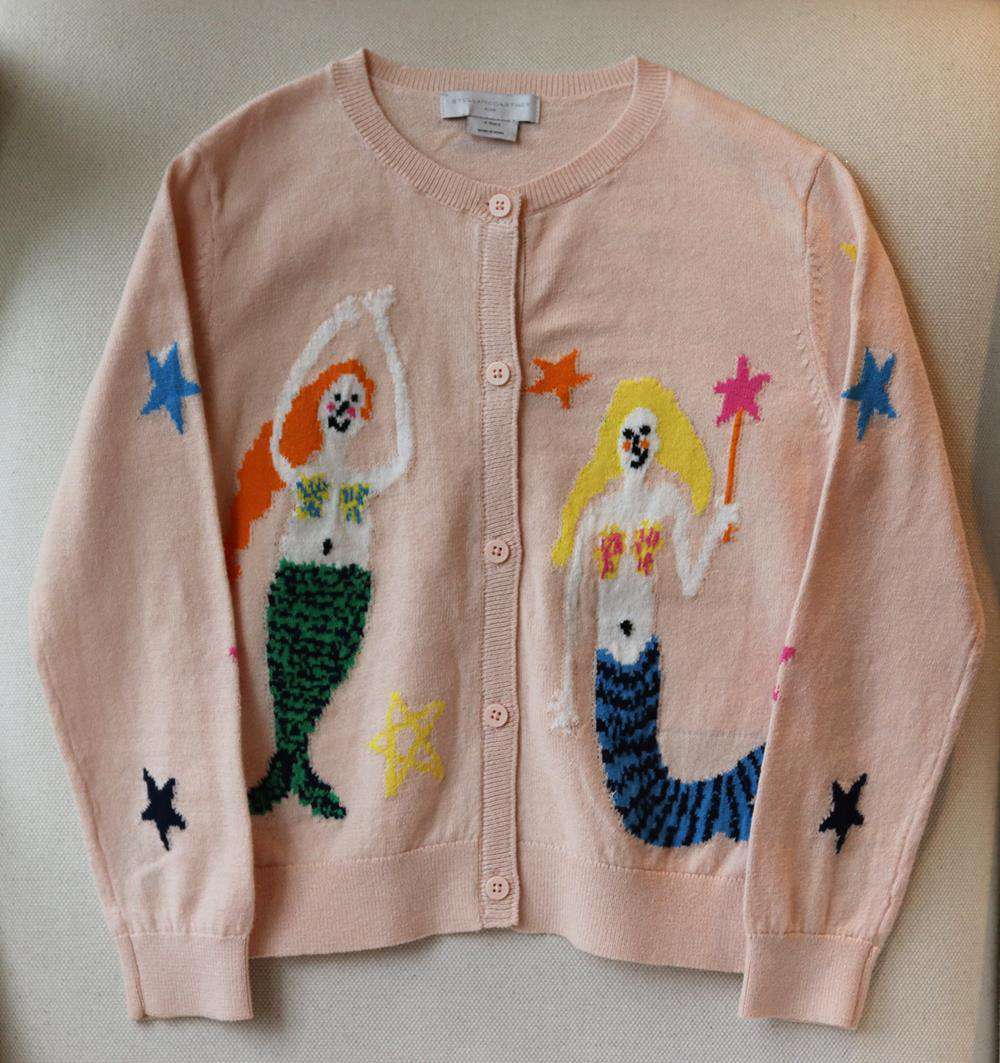 STELLA MCCARTNEY KIDS GIRLS COTTON CARDIGAN 6 YEARS