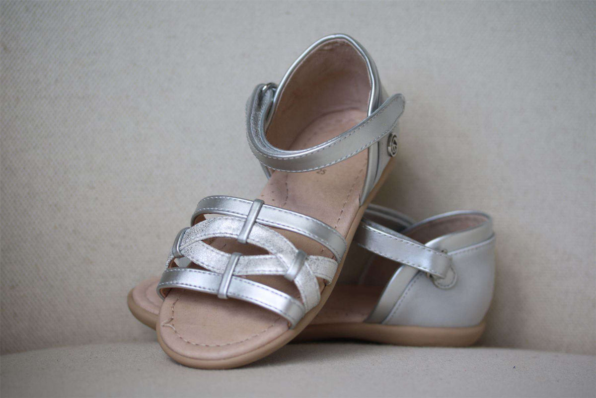 MAYORAL GIRLS SILVER SANDALS EU 25 UK 7.5