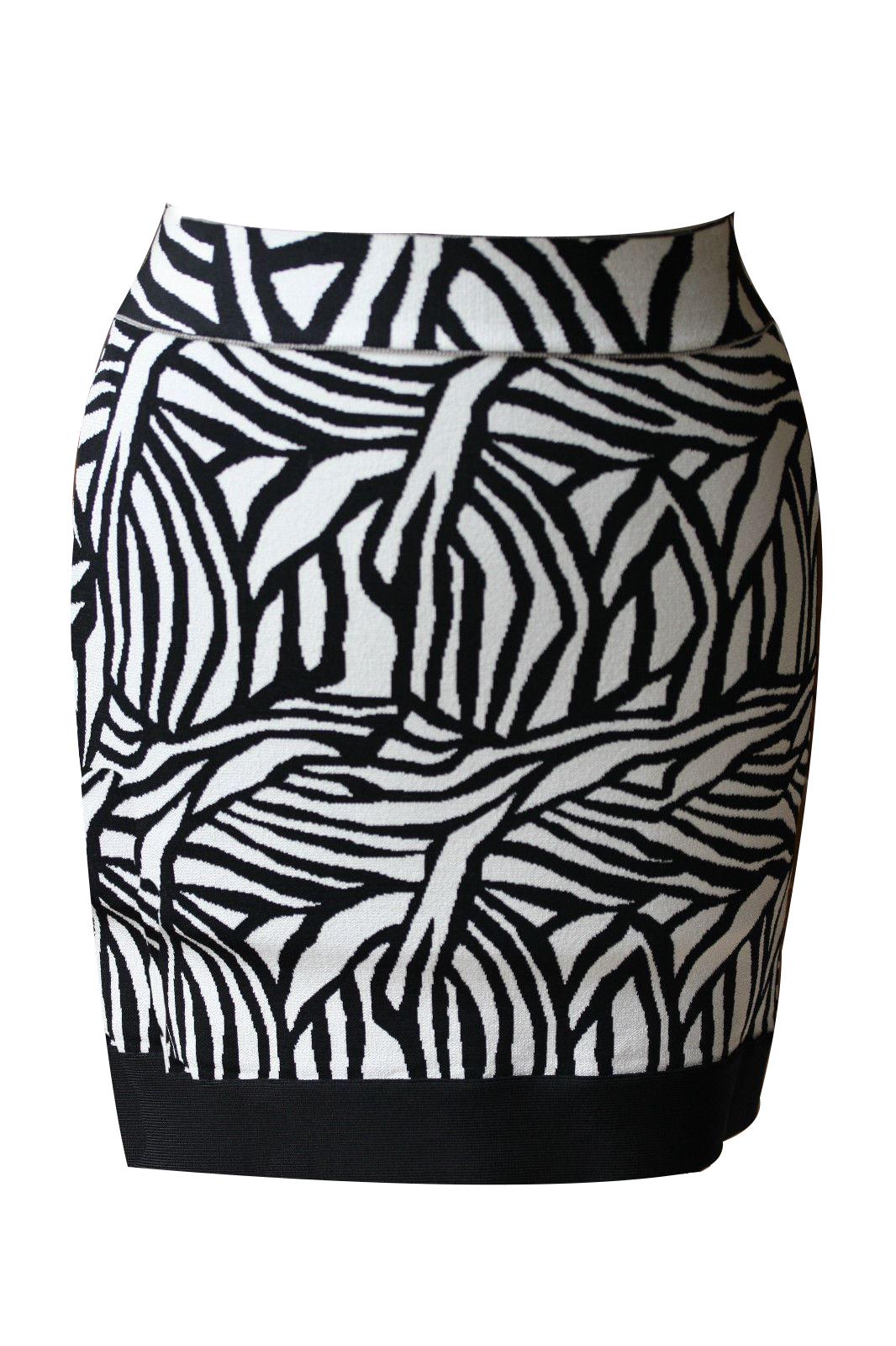 HERVE LEGER GALENA JACQUARD SKIRT SMALL
