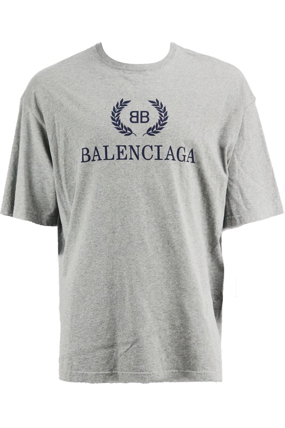 BALENCIAGA MEN'S PRINTED COTTON JERSEY T-SHIRT LARGE