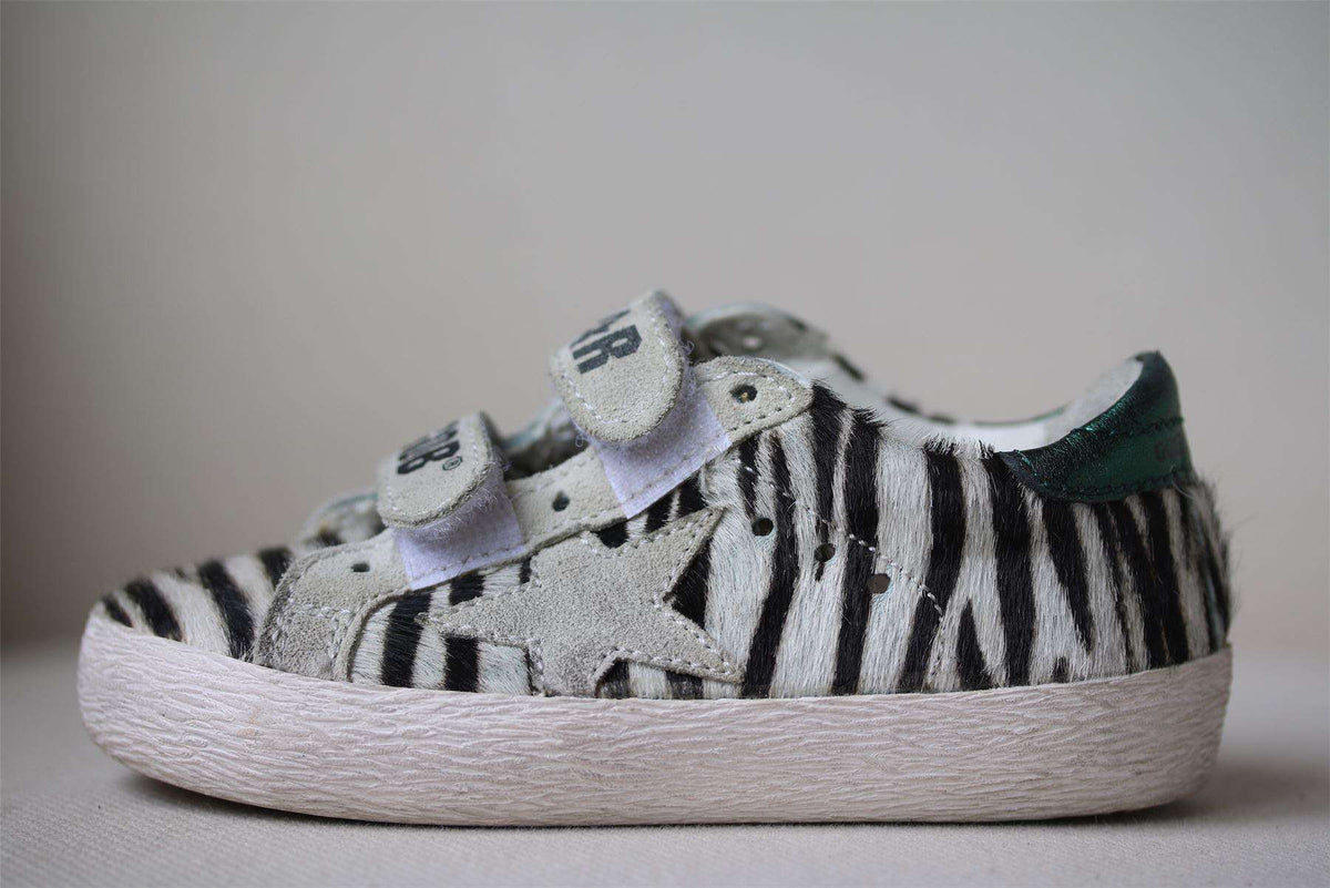 GOLDEN GOOSE DELUXE BRAND SUPERSTAR ZEBRA SNEAKERS EU 23 UK 6
