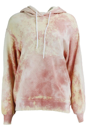 COTTON CITIZEN OVERSIZED TIE DYED COTTON JERSEY HOODIE SMALL