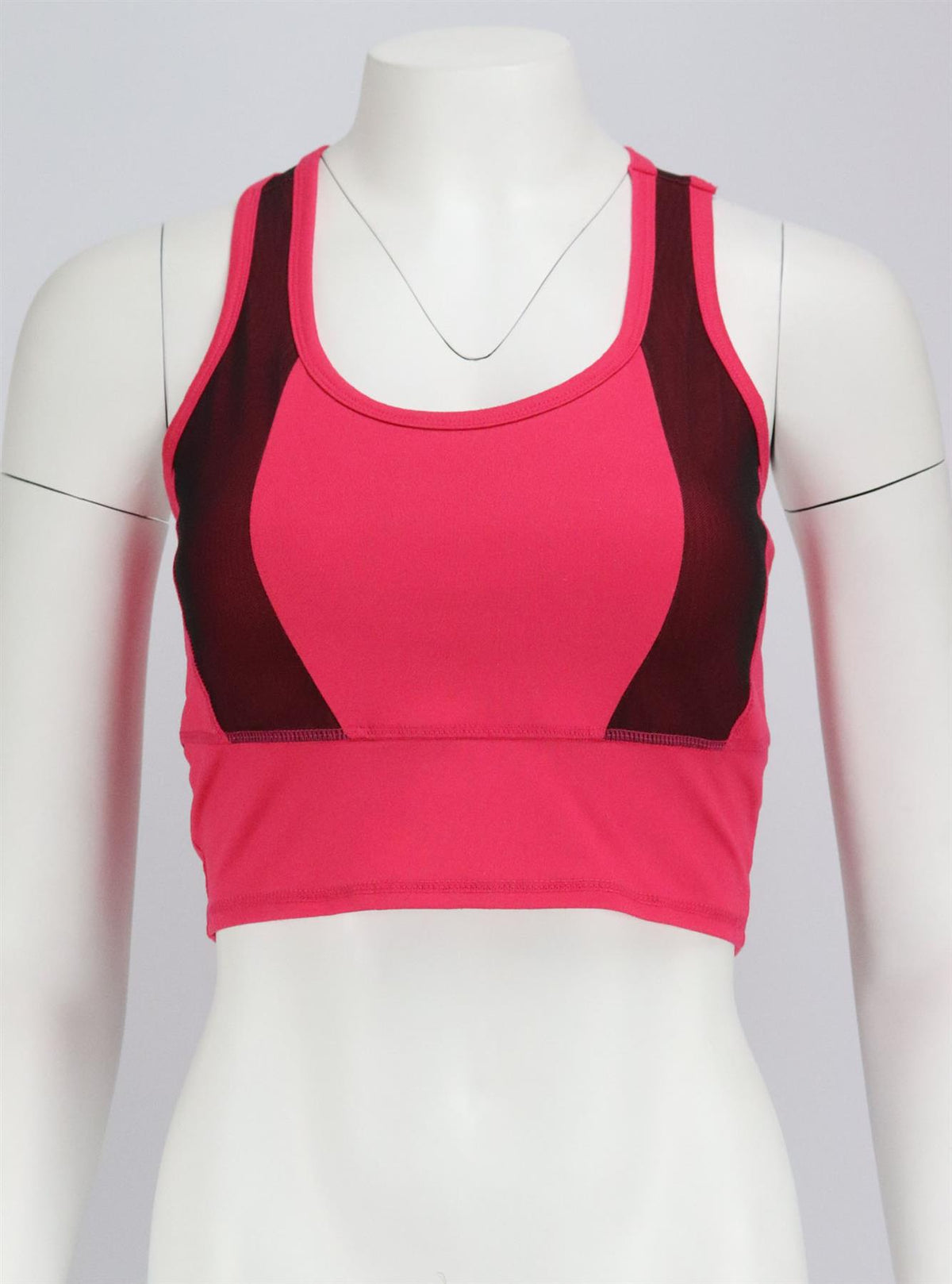 SOYBU MESH PANELED STRETCH JERSEY SPORTS BRA MEDIUM