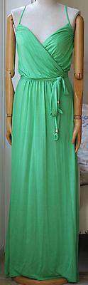 MELISSA ODABASH COVERUP GREEN ZOE KAFTAN MAXI DRESS SMALL