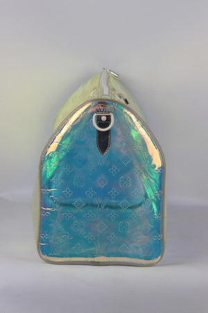 LOUIS VUITTON Monogram Prism Keepall Bandouliere 50 Duffle Bag in  Multicolor PVC Multiple colors Plastic ref.906402 - Joli Closet