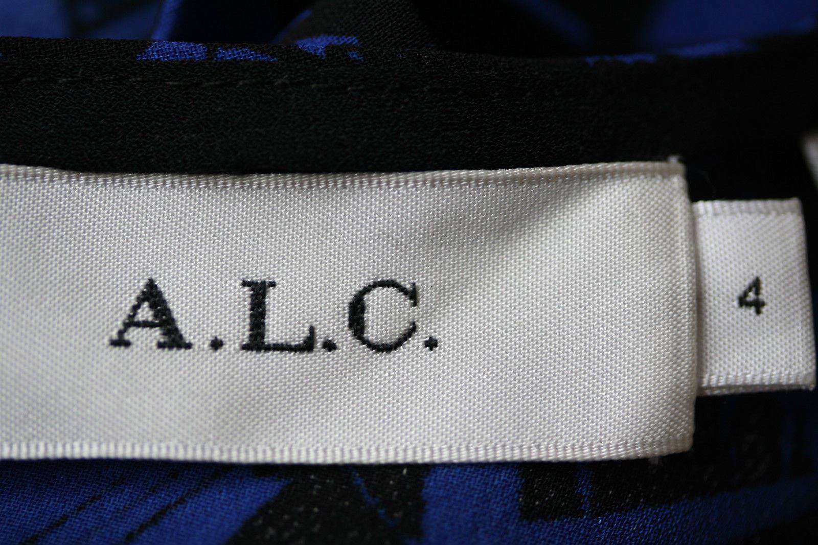 A.L.C. BLUE PRINT DRESS US 4 UK 8